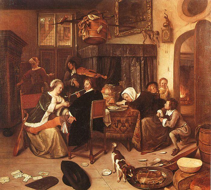 Jan Steen The Dissolute Household China oil painting art